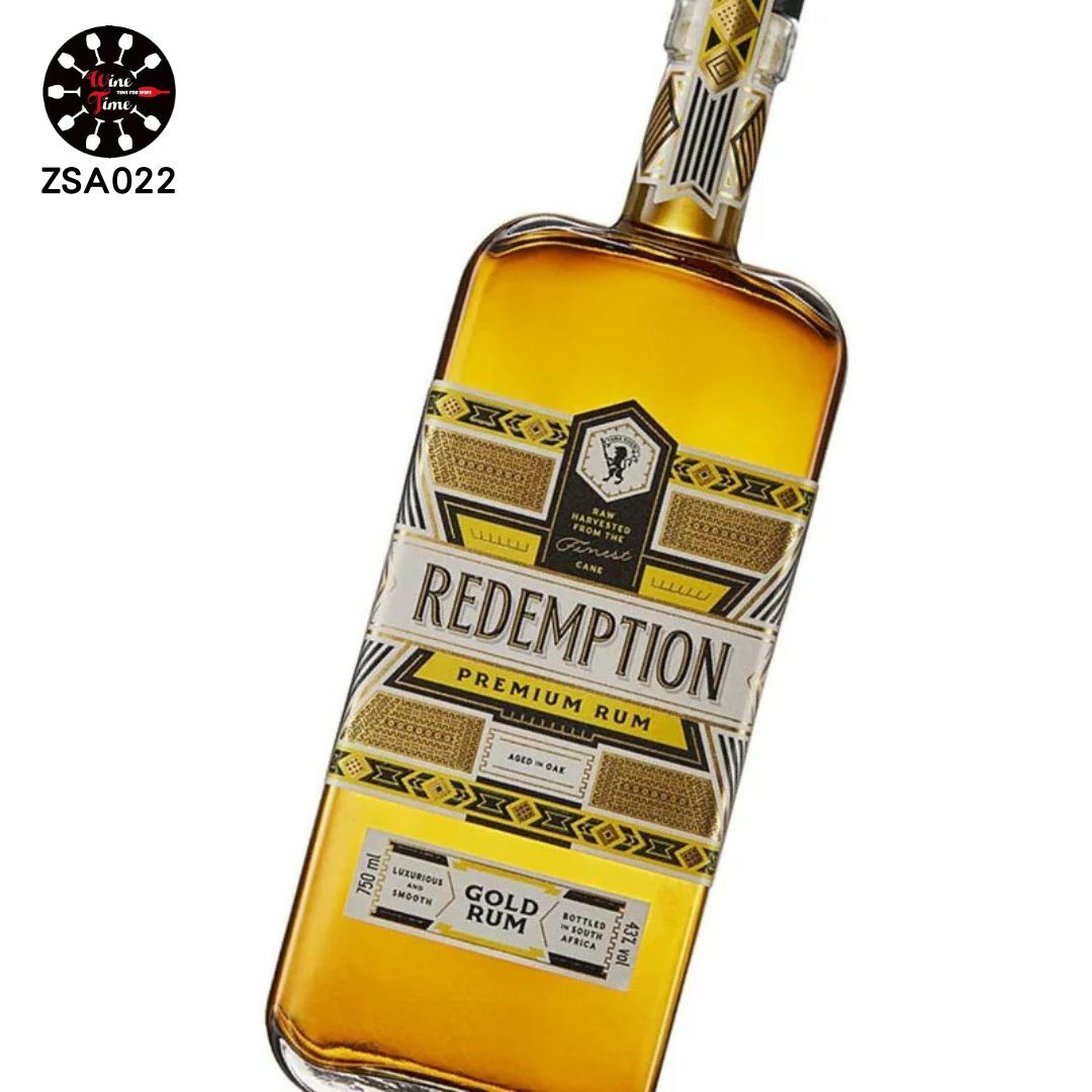 Redemption Premium Rum 750ml 黃金戰士|木桶熟成4年|黃金戰士||南非本地釀造入瓶|饒舌明星代言|派對調酒必備酒款