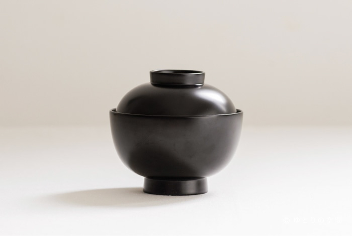 栗原晴美-越前塗親子碗 / 黑