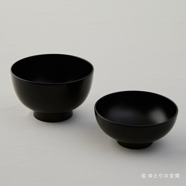 栗原晴美-越前塗親子碗 / 黑