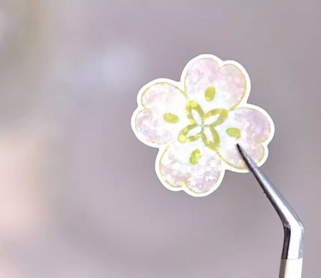 Freckles Tea Tape - Flower Curtain Die Cut