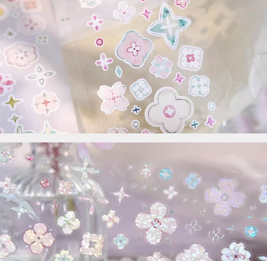 Freckles Tea Tape - Flower Curtain Die Cut