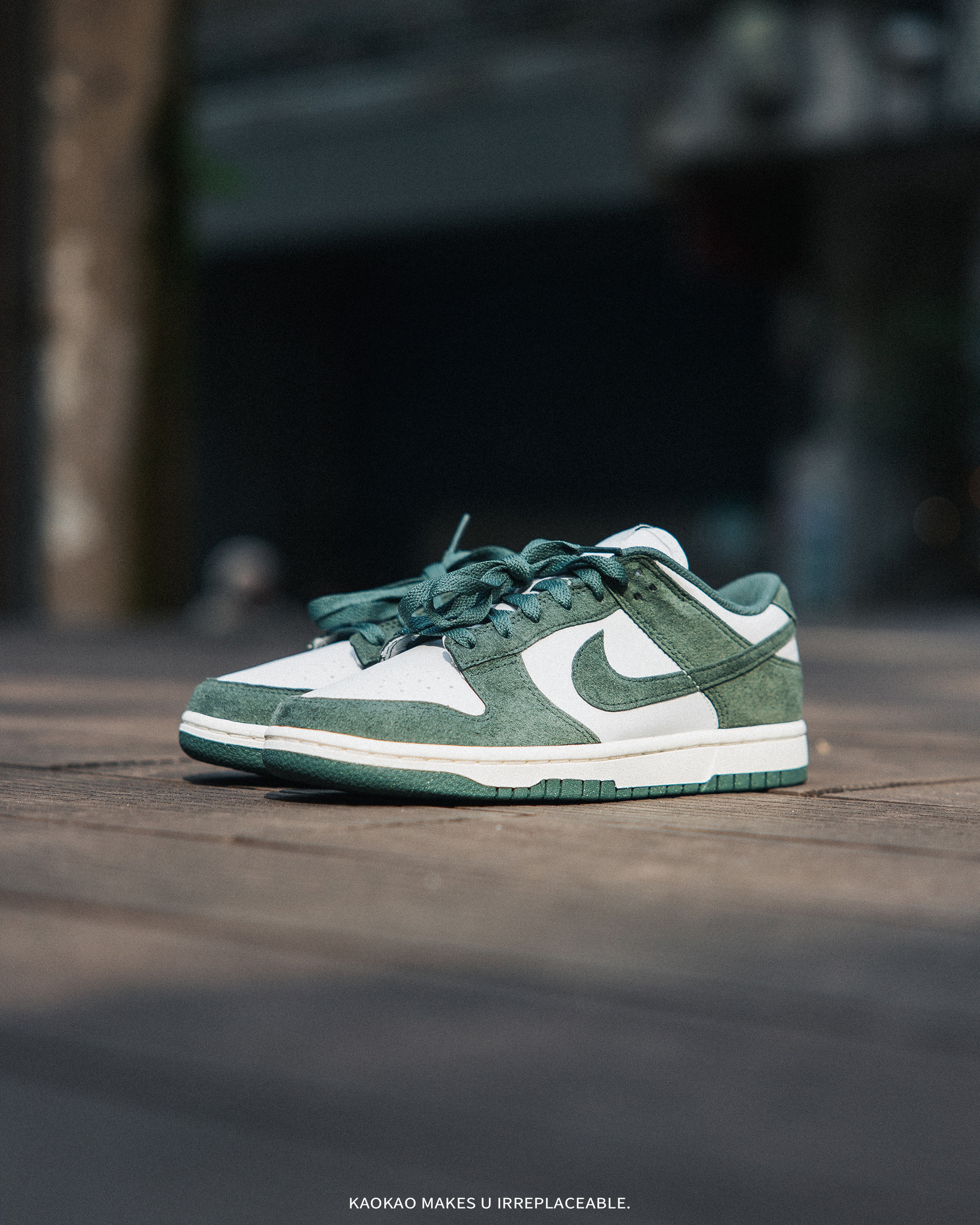 出清-女款NIKE Dunk Low Next Nature 深綠 麂皮【HJ7673-002】