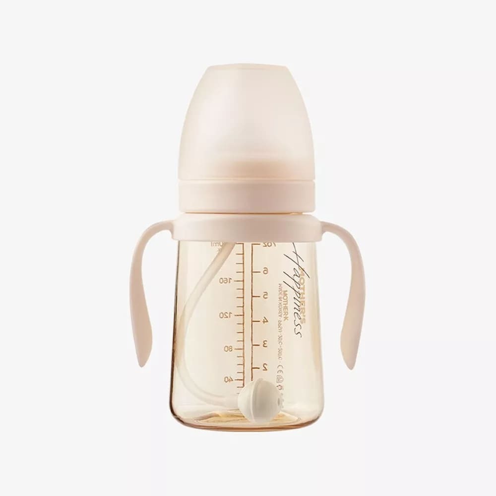 Mother-K PPSU 防漏重力球吸管杯 200ml (米色)