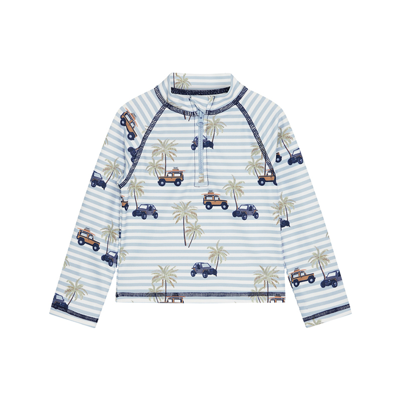 Hust & Claire 防曬泳衣-條紋吉普車