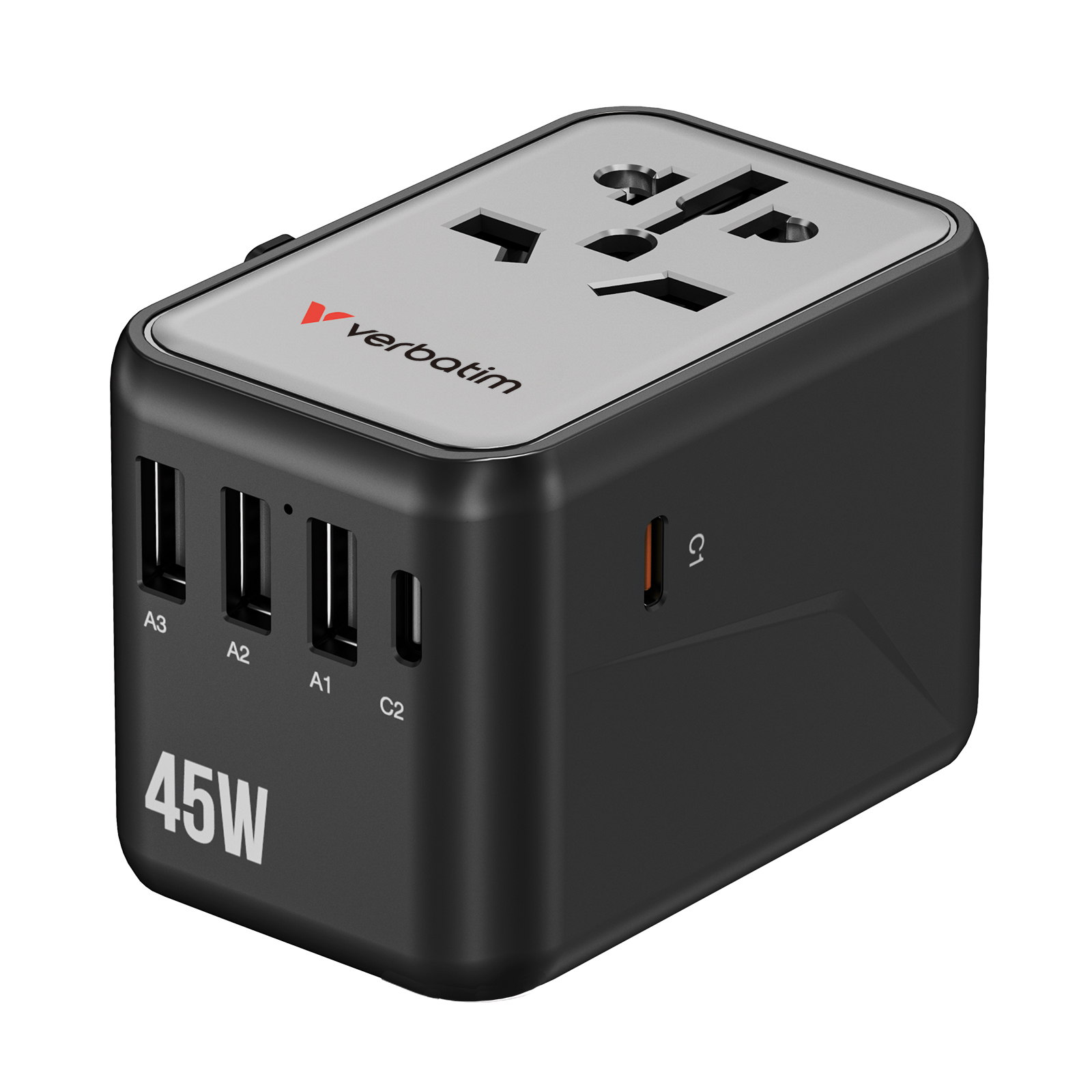 5 端口45W 通用旅行轉插 (UTA-08)