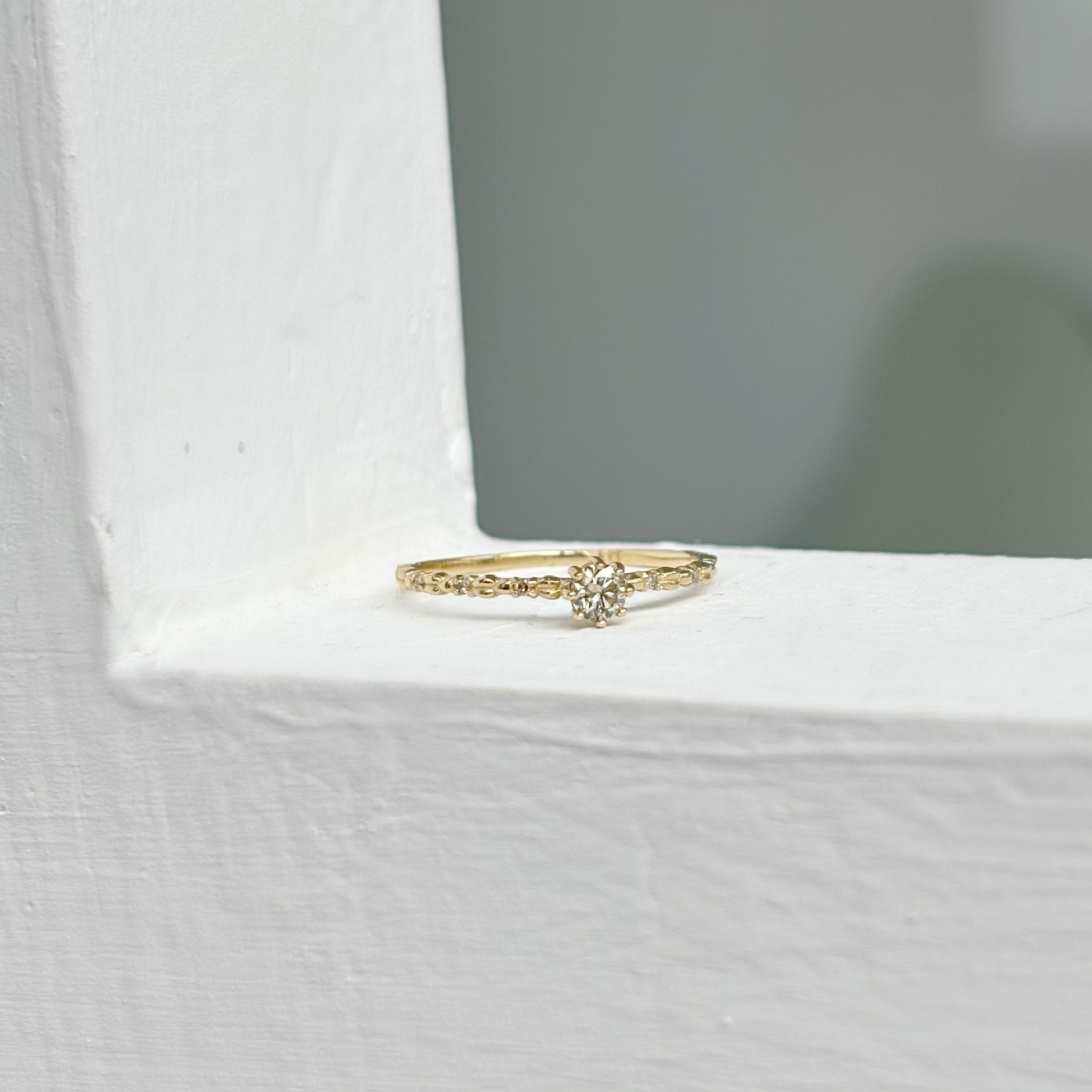 14K Harvest亮棕鑽戒指