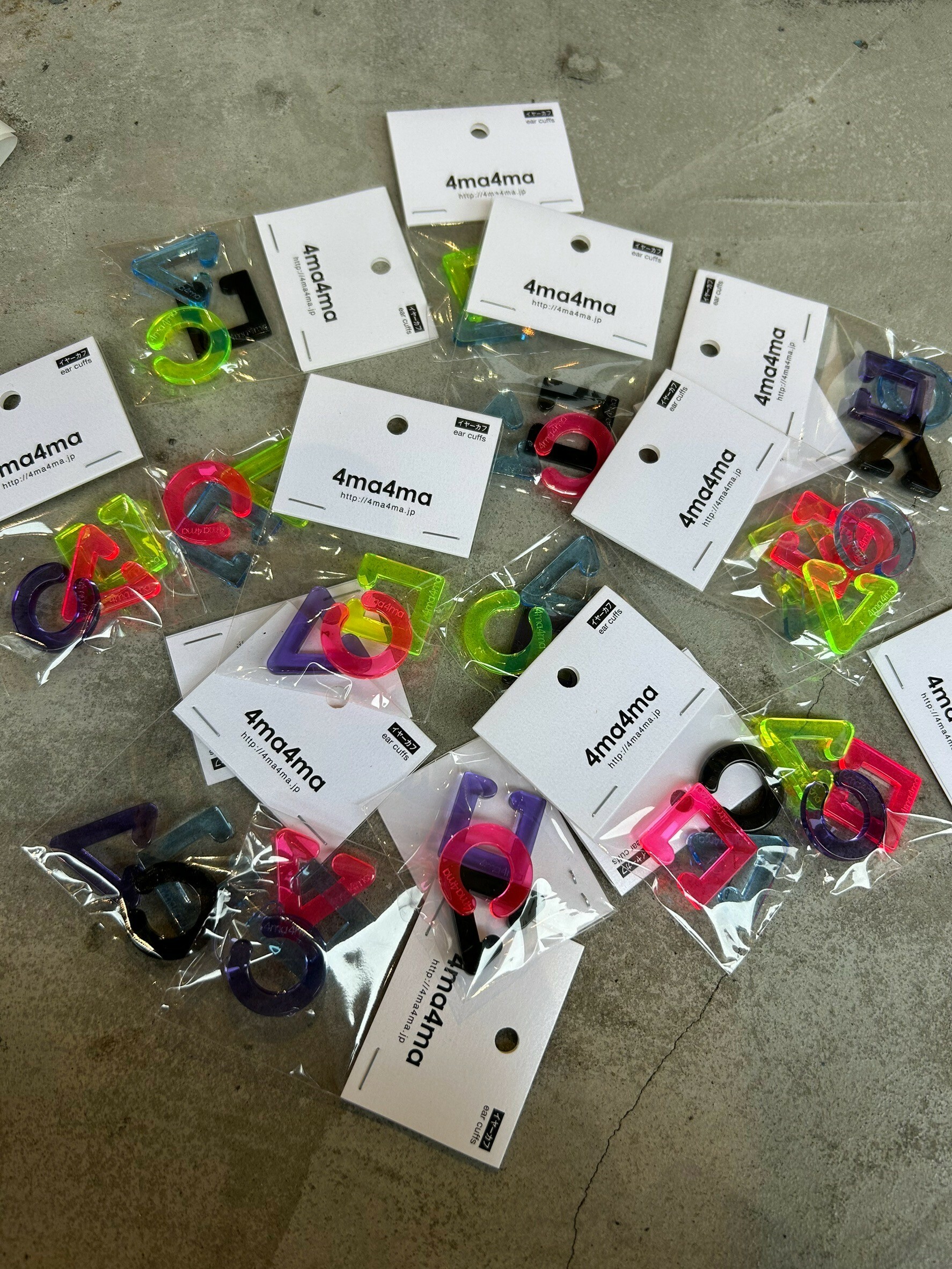 [4ma4ma] 幾何圖樣耳骨夾 | NO.4