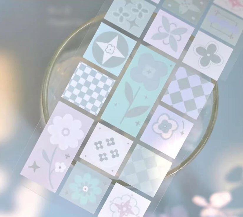 Freckles Tea Tape - Flower Brick Die Cut