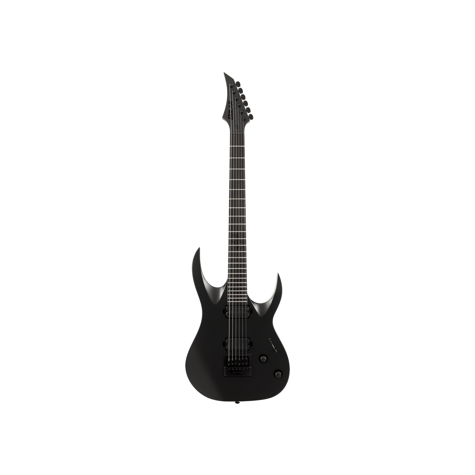 Solar Guitars A1.6Svart+ Carbon Black Matte 電吉他
