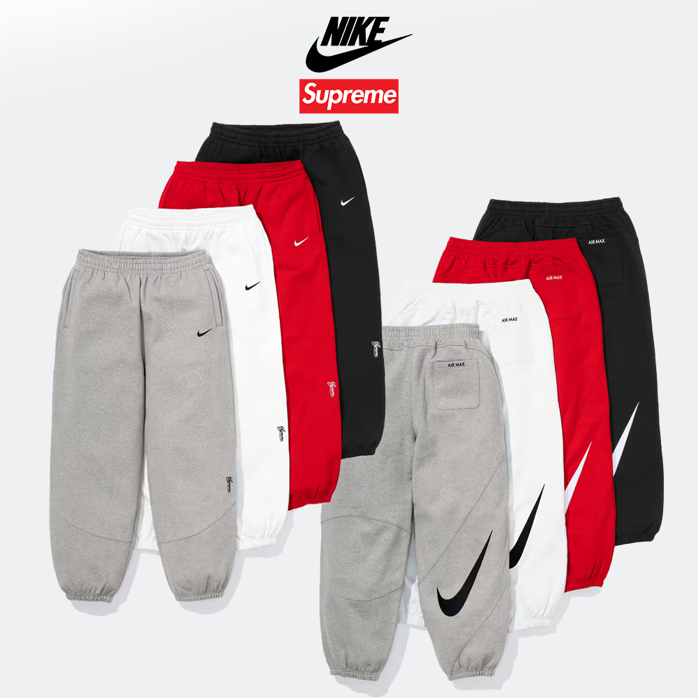 Supreme®/Nike® Sweatpant 25ss 刺繡logo 大勾 鬆緊 寬鬆 縮口 棉褲 厚磅 長褲