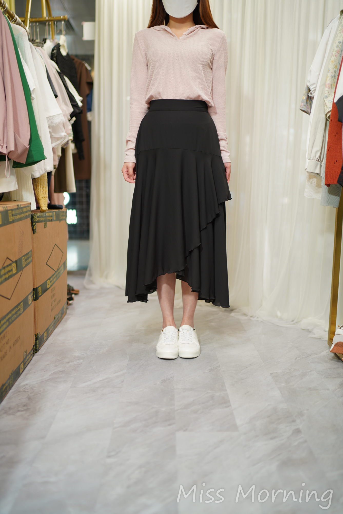 悠閑真鈕好好襯線衫(14477)&層次美感飄逸雪紡裙(33905)