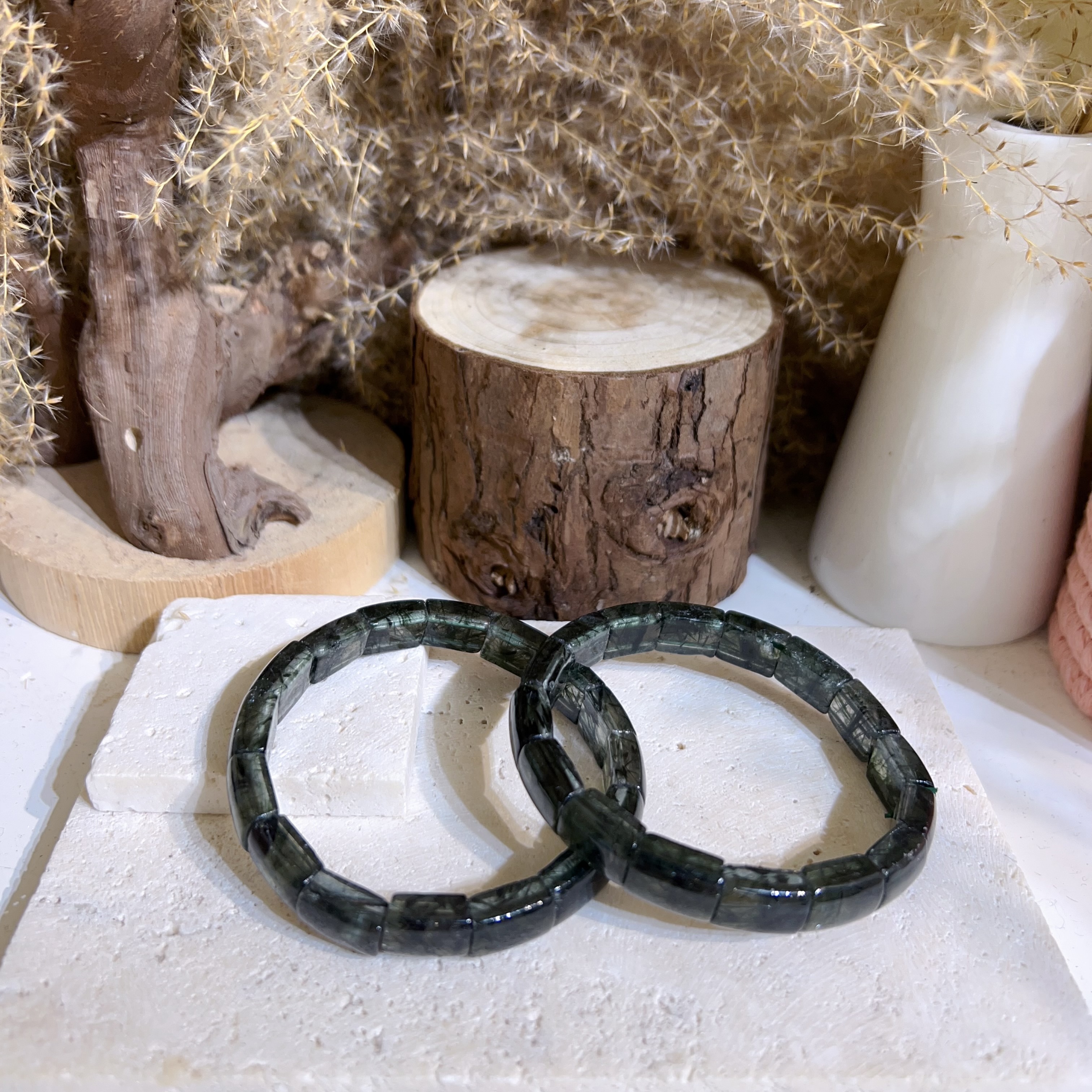 綠髮晶手排 8+mm