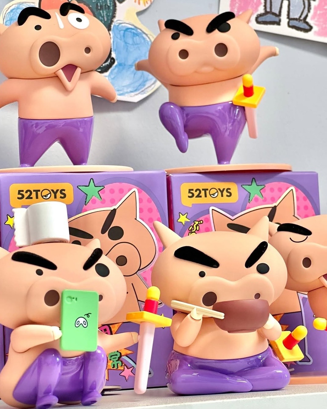 iSNEAKERS｜蠟筆小新 肥嘟嘟左衛門 不理不理左衛門 日常系列盲盒 公仔 8+1款