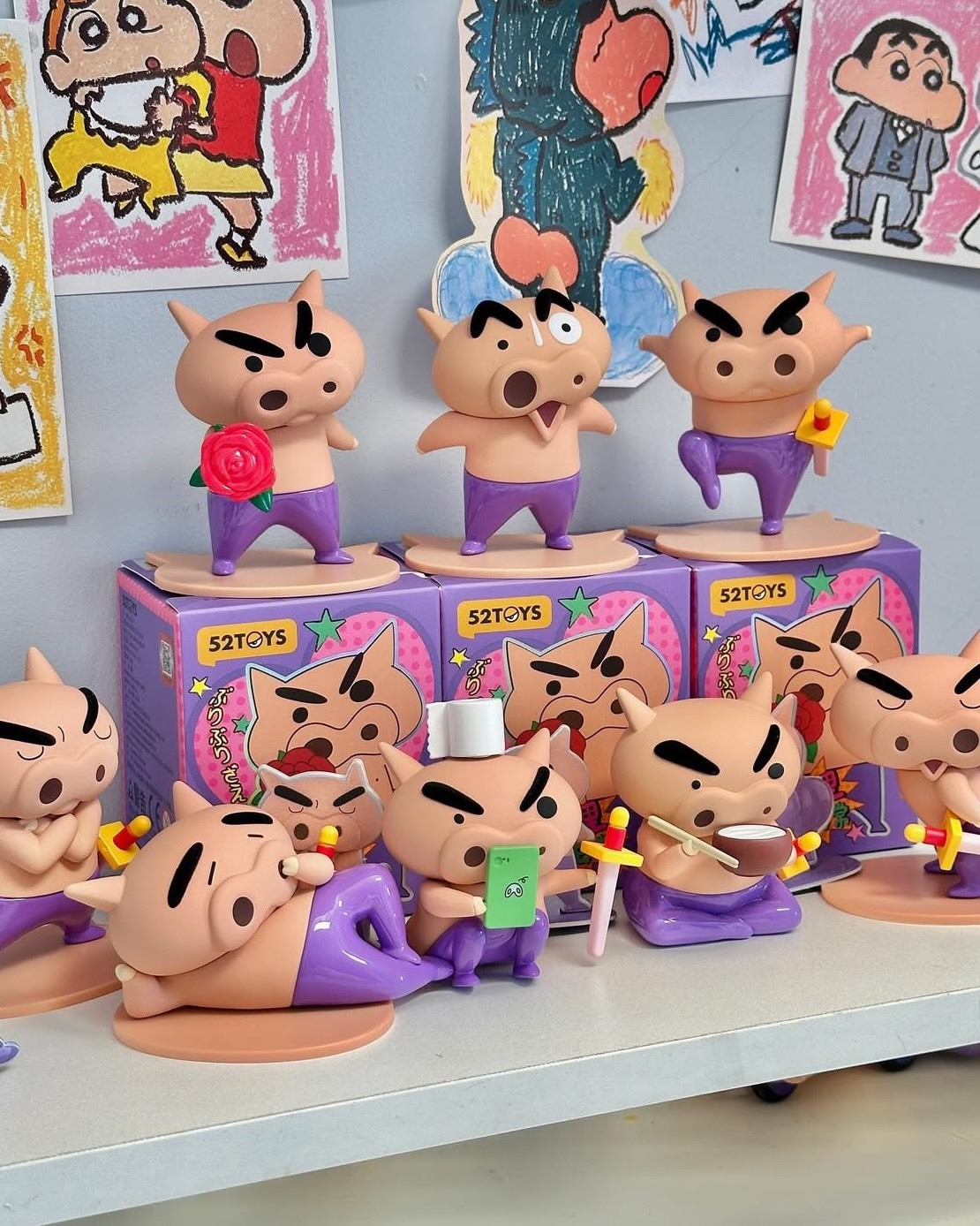 iSNEAKERS｜蠟筆小新 肥嘟嘟左衛門 不理不理左衛門 日常系列盲盒 公仔 8+1款