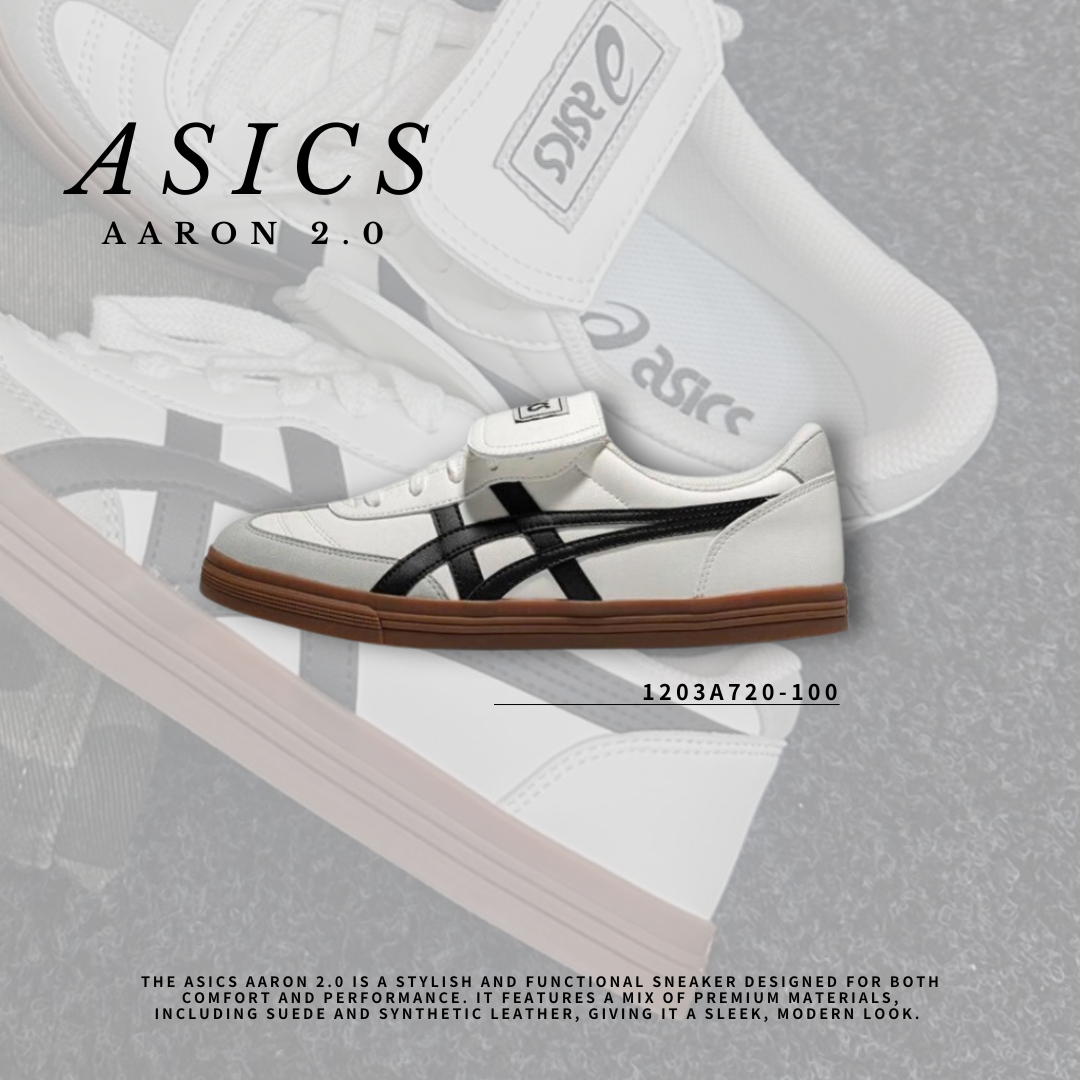 "代購" ASICS AARON 2.0 翻蓋鞋舌 白色 1203A720-100