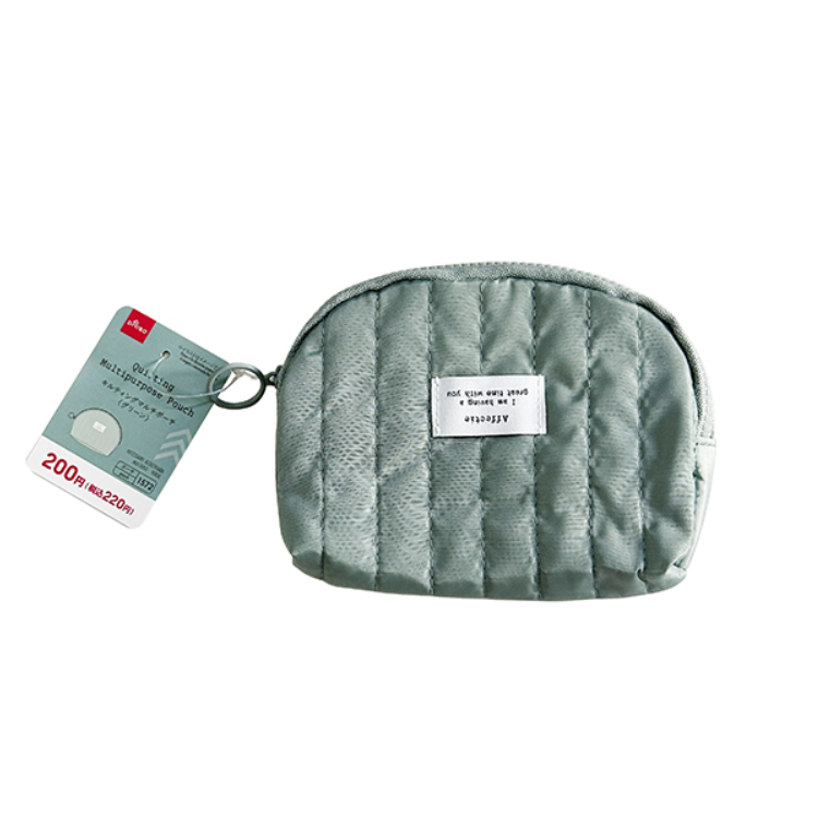 小物收納包/綠 14.5×11×2cm