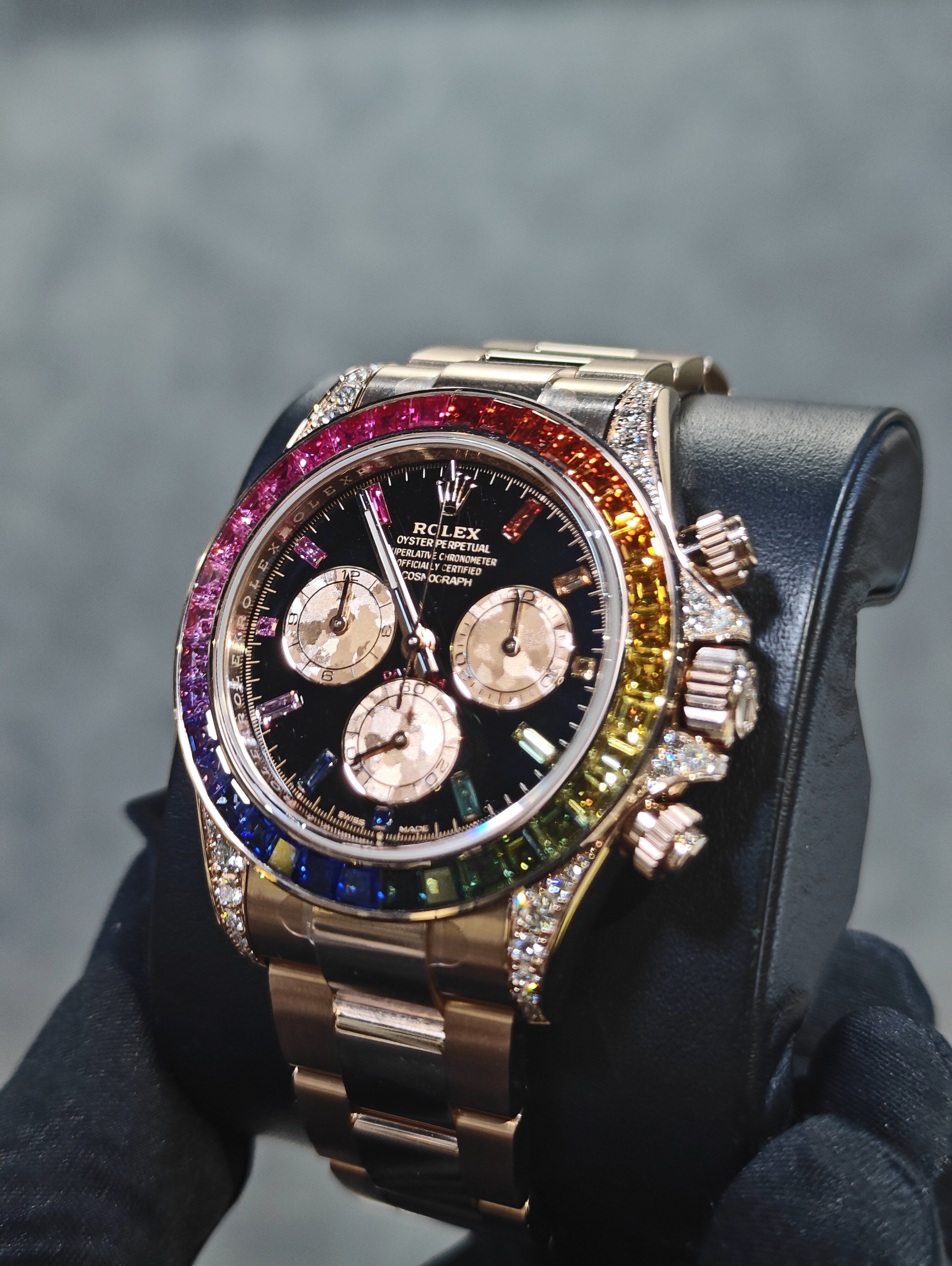 BRAND NEW Rolex Oyster 126595RBOW-0001 Perpetual Cosmograph Daytona Rainbow 40mm