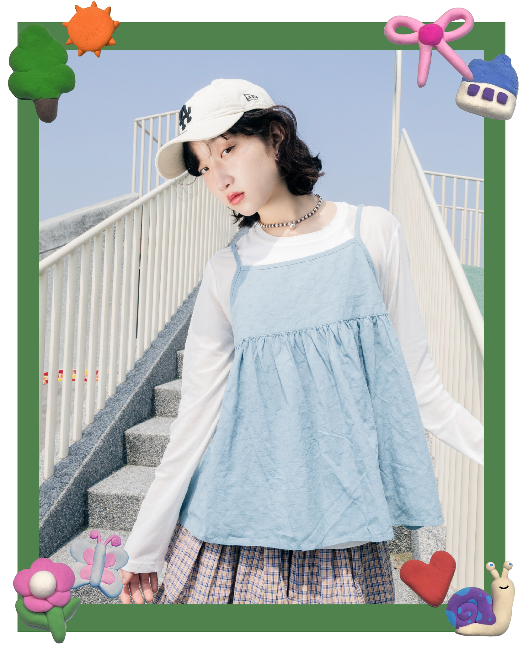 可調暗波點背綁帶背心