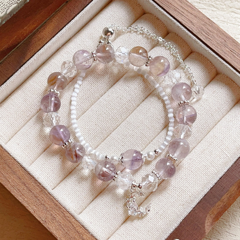 【星軌】紫水晶x貓眼石單圈手鍊套裝/兩條入