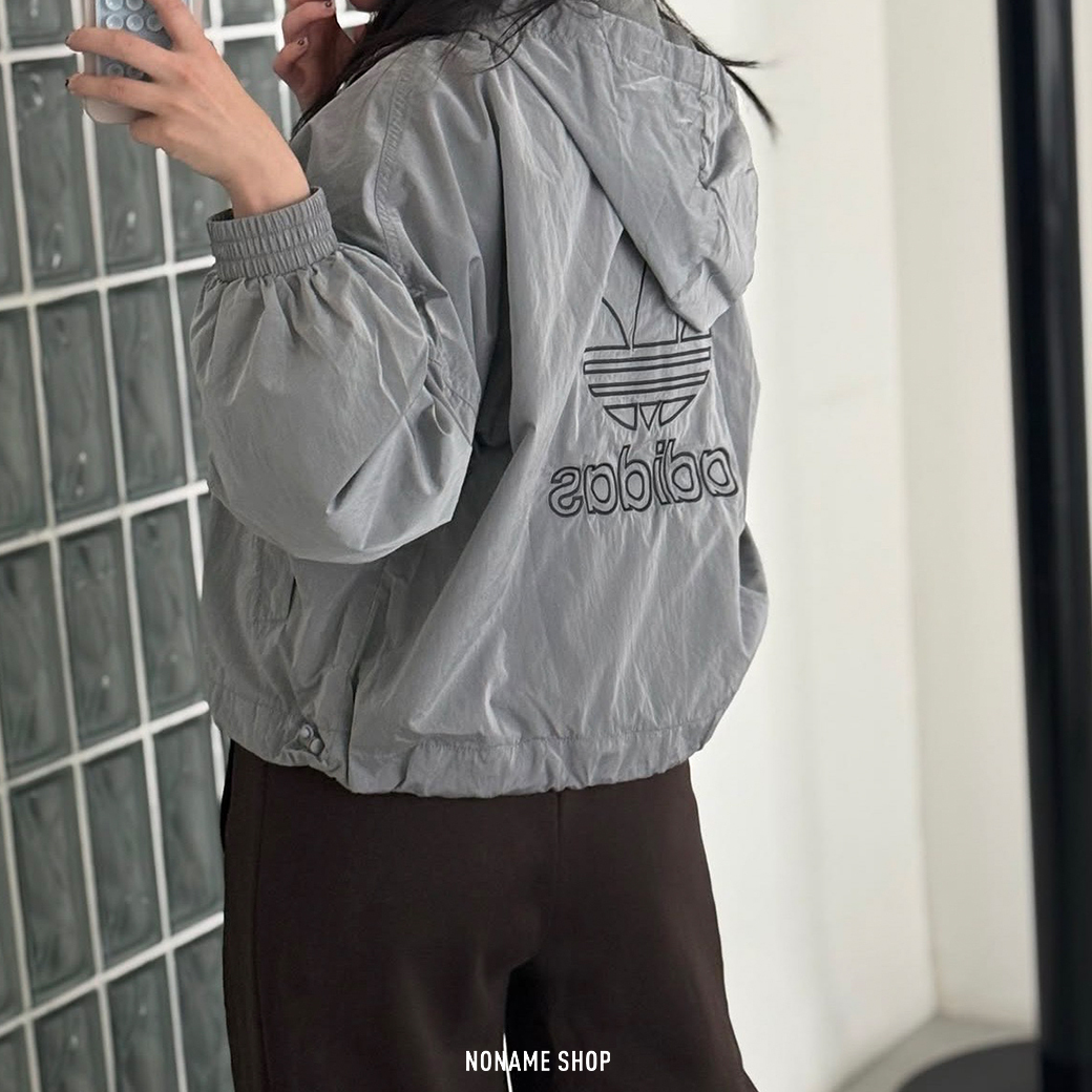 ADIDAS ORIGINALS 三葉草 立領 梭織 尼龍 連帽 外套 兩色 (女款)