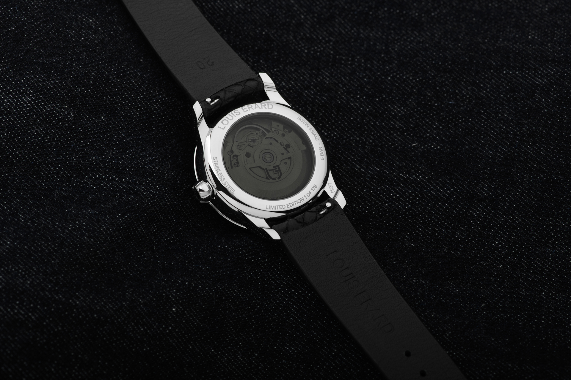 Noirmont X Collection 聯名款系列｜Le Louis Erard Régulateur x GoS 大馬士革鋼聯名款腕錶_85248AA03.BSA02