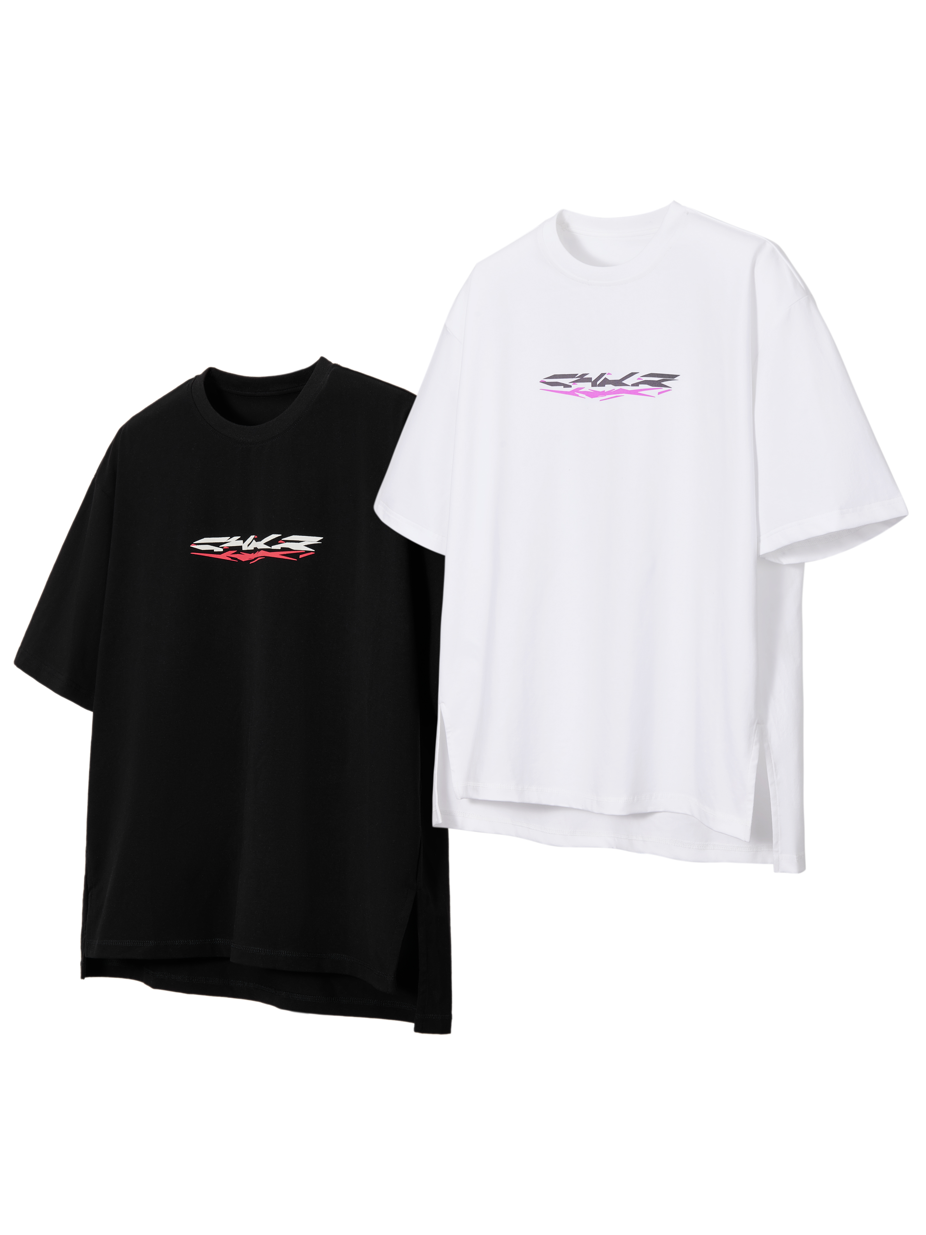 LMTWL X SHKR 賽博龐克機能科技幾何小logo印花短袖