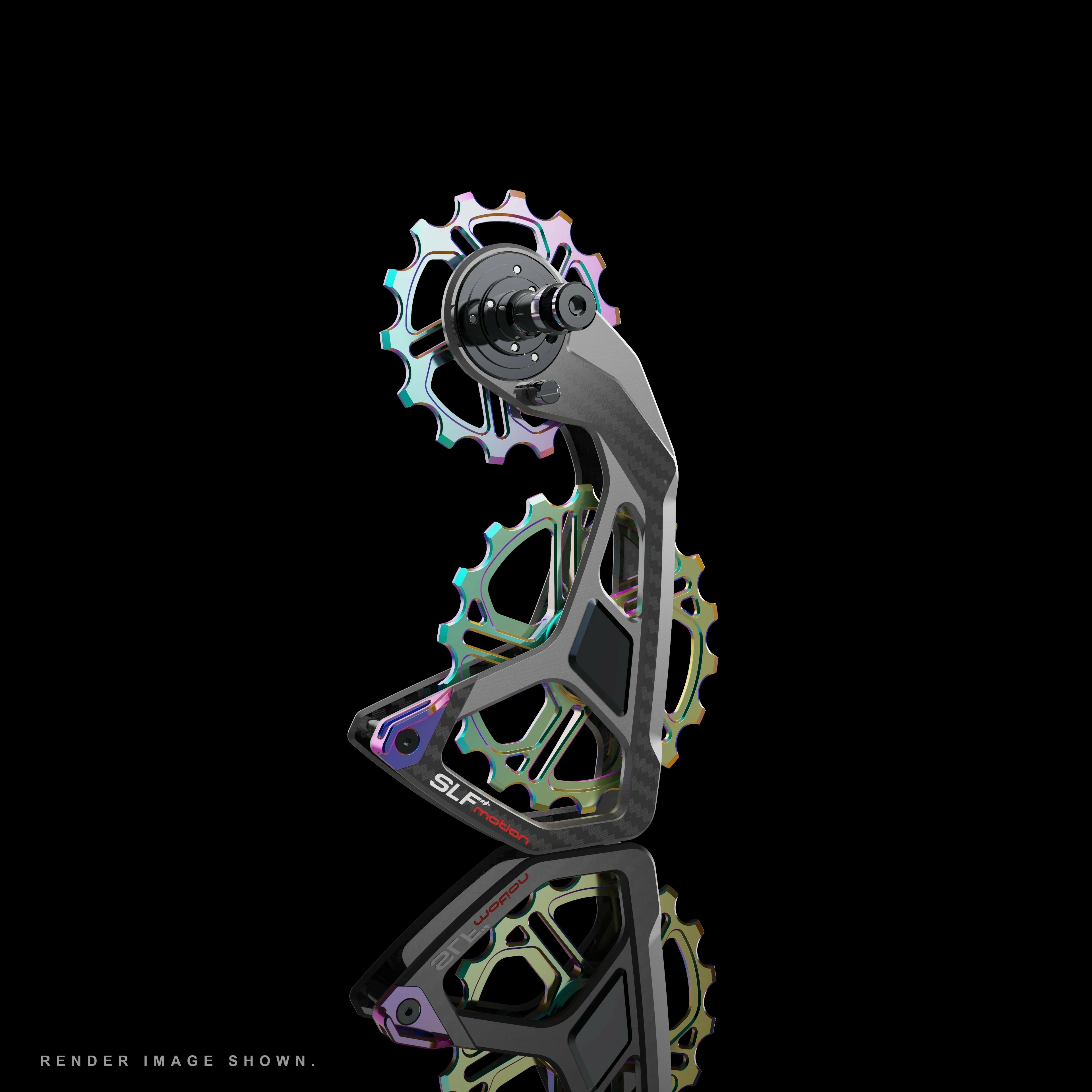 SLF Motion OSPW 頂級大導輪/彩鈦彩虹色