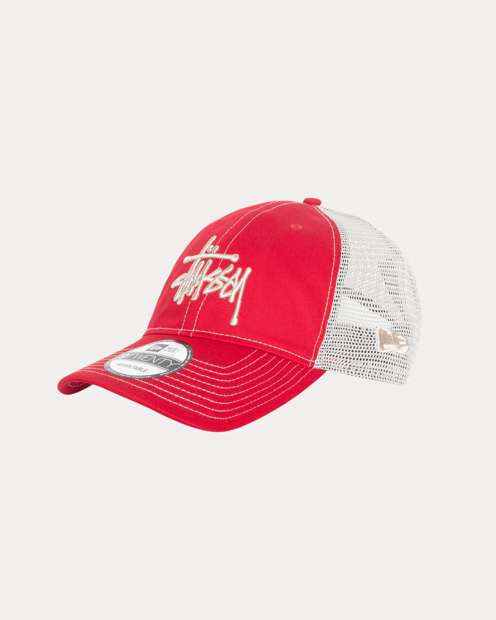 帽子 STUSSY WASHED BASIC TRUCKER 9TWENTY Stussy New Era 9Twenty Basic Trucker Brown Men's - SS24 - US