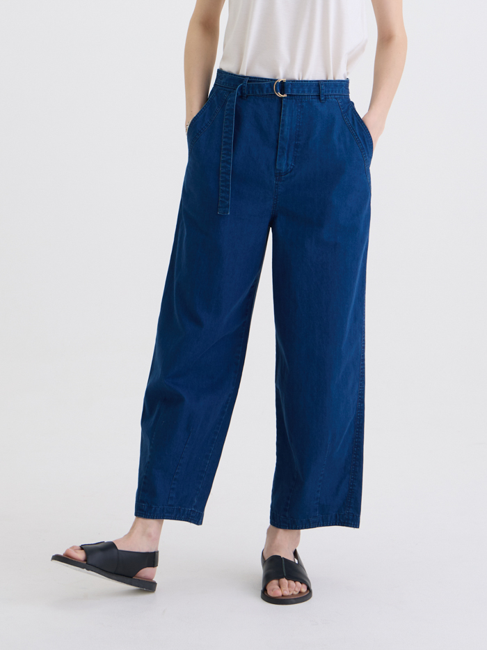 丹寧調節長褲 RETRO-山嵐牛仔