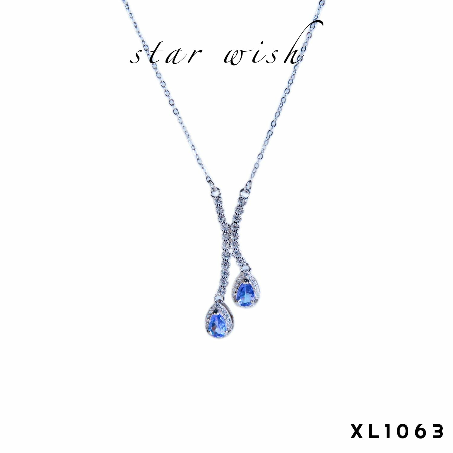 Star Wish Jewellery 925銀 坦桑石頸鏈- XL1031
