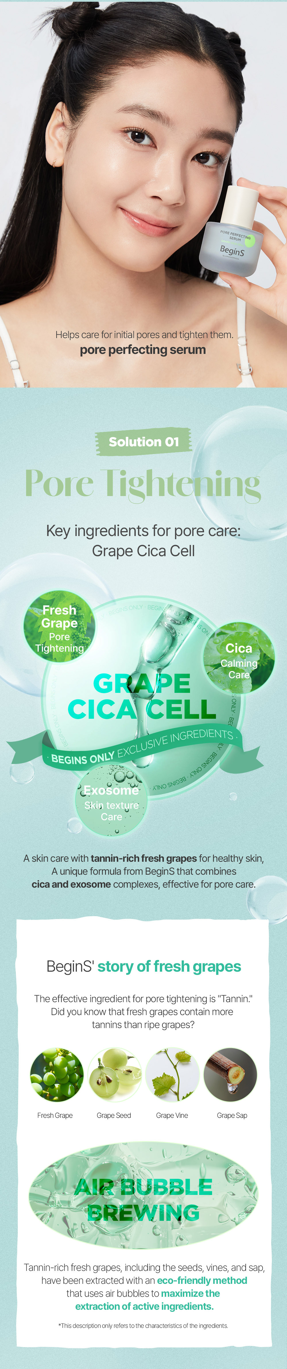 Jung Saem Mool - BeginS by JUNGSAEMMOOL Pore Perfecting Serum 30ml