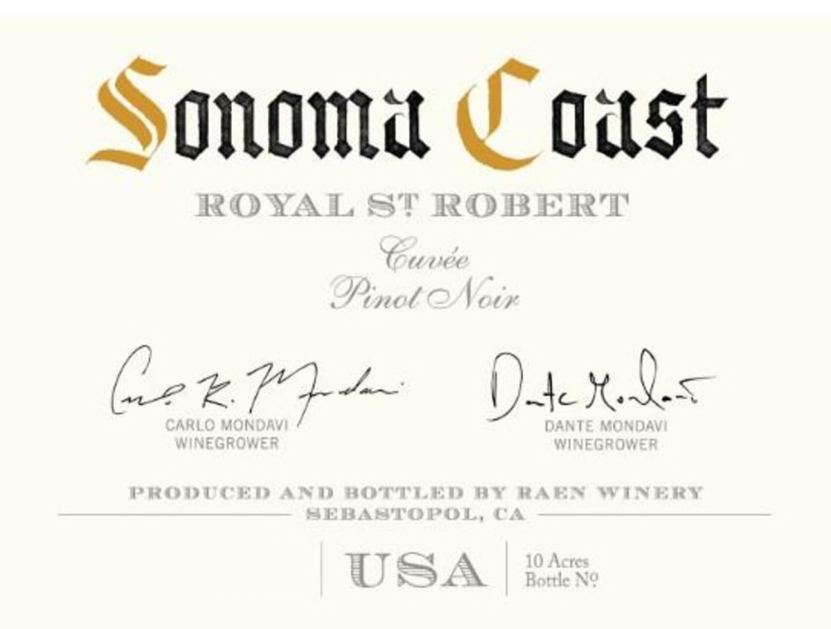 RAEN Royal St. Robert Cuvee Pinot Noir 2022 (JS98)