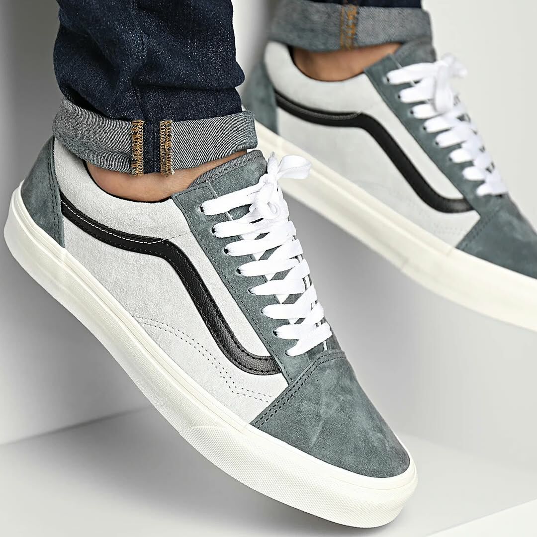 VANS 滑板鞋 低筒 麂皮 男 灰拼接 Old Skool VN000CP5G0Z