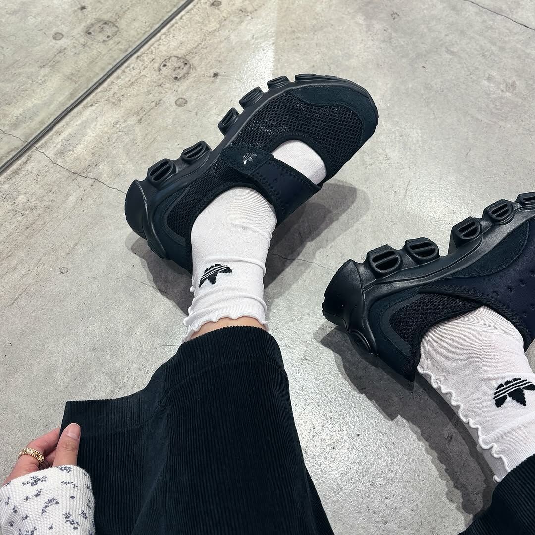 Adidas Originals Adifom Megajane 日本新款 瑪莉珍 灰色 黑色 好穿脫 厚底 JI2416 JH7556