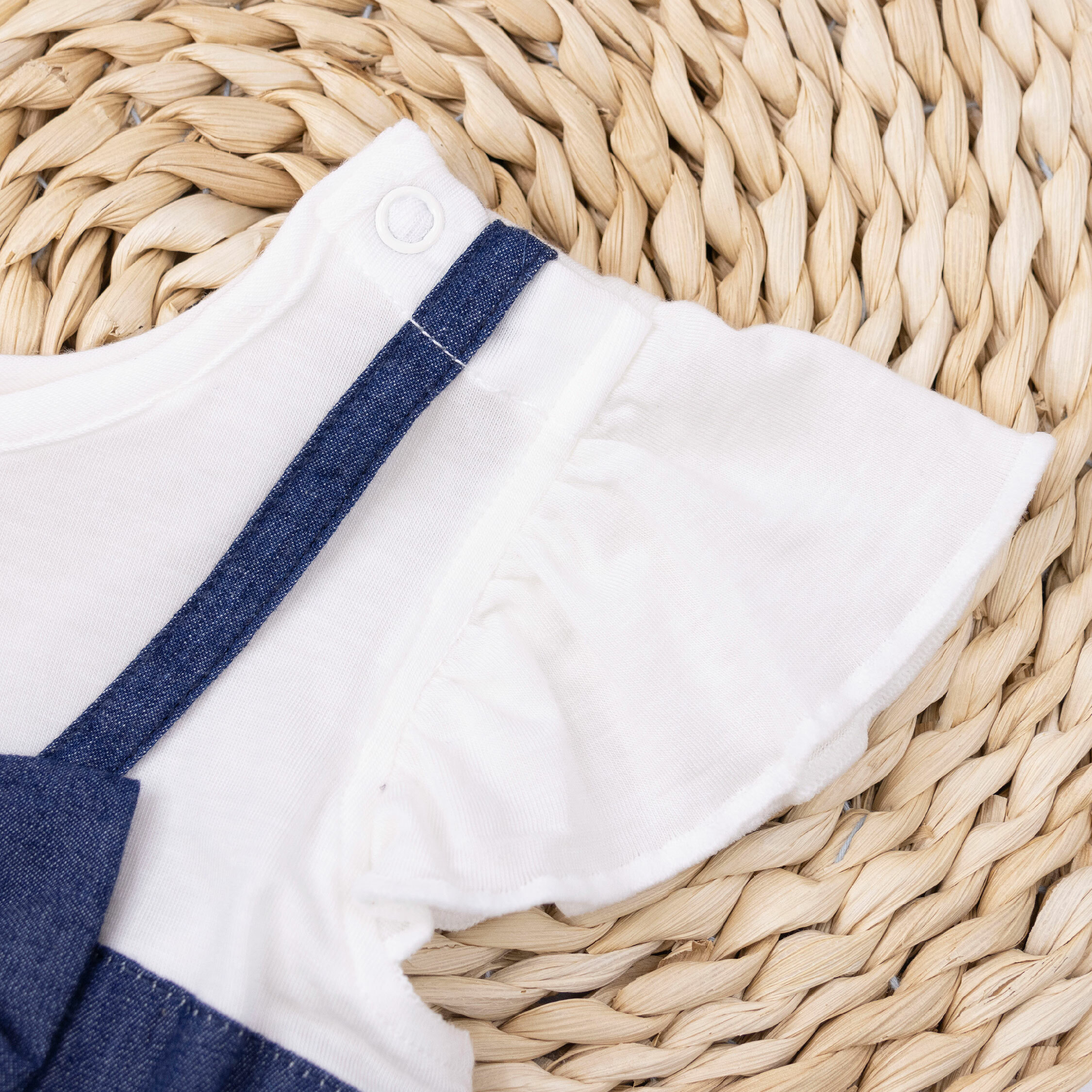 波紳士【22029】立體蝴蝶結假兩件洋裝(附愛心翅膀別針)