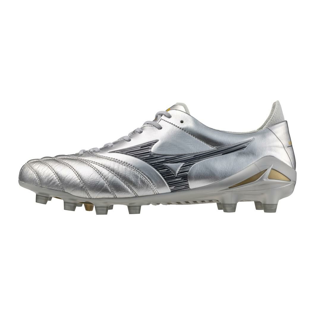 MIZUNO MORELIA NEO IV JAPAN 25SS 仿草/草地足球鞋 銀色