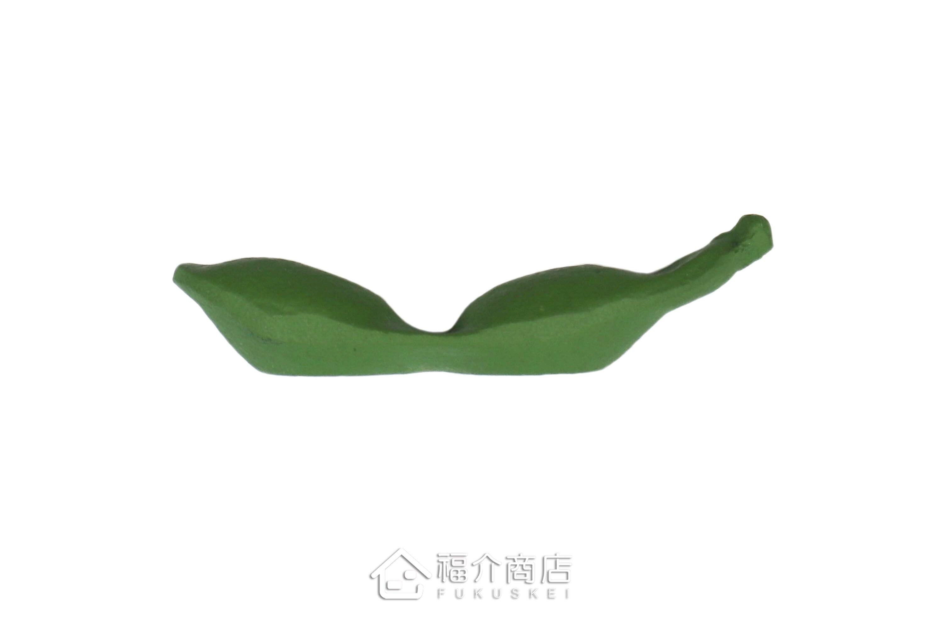 放置筷子用的青綠色毛豆造型筷架