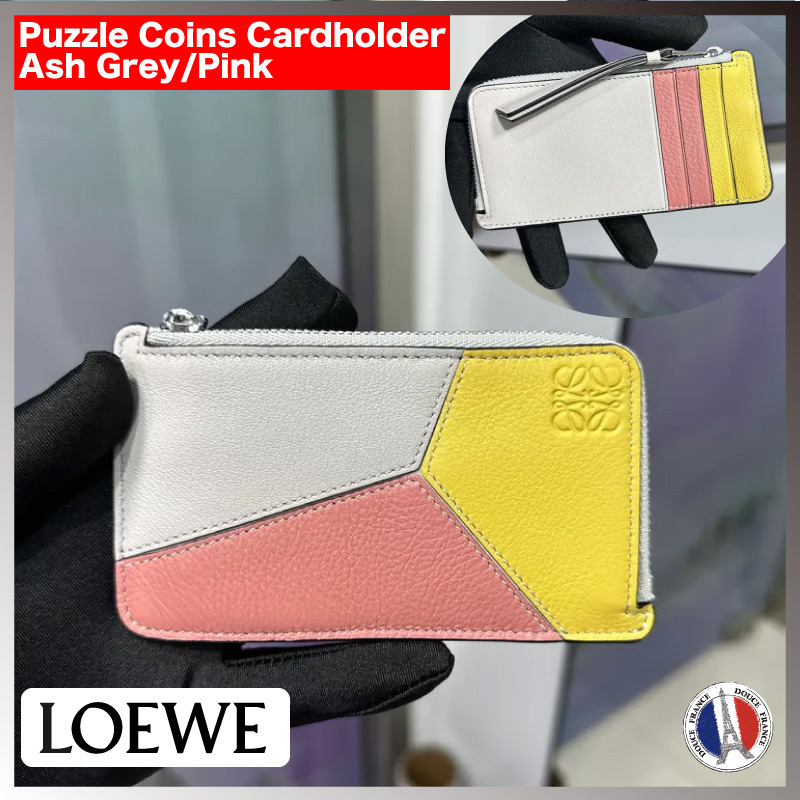 アクセサリーその他 LOEWE PUZZLE CARDHOLDER Puzzle leather cardholder in multicoloured - Loewe | Mytheresa