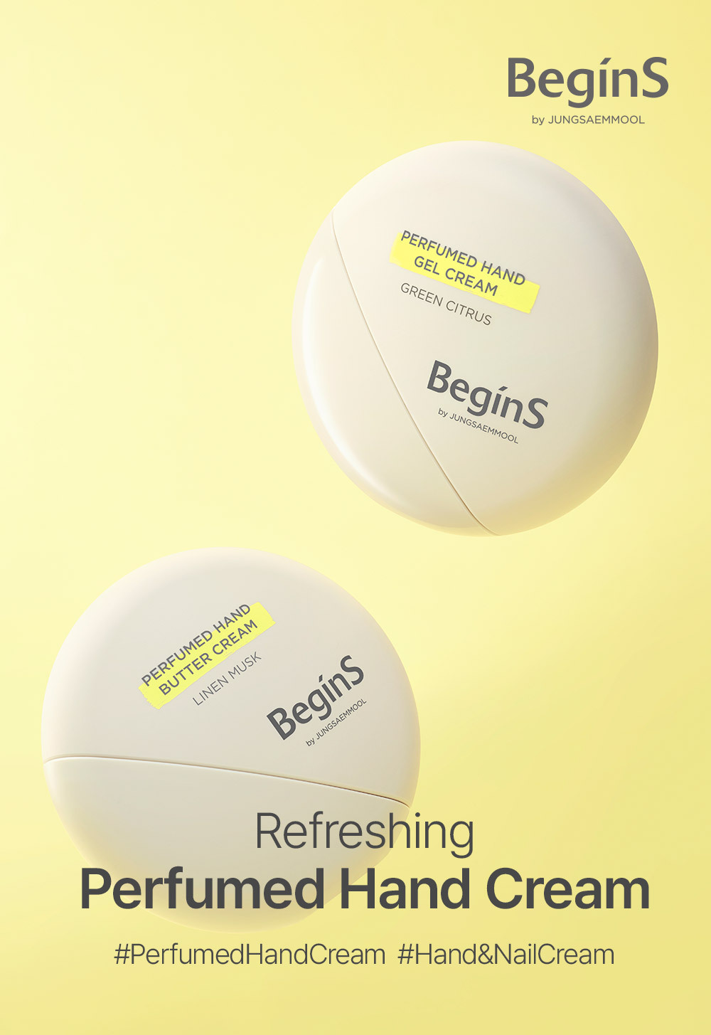 Jung Saem Mool - BeginS by JUNGSAEMMOOL Perfumed Hand Butter Cream (Linen Musk/Green Citrus)