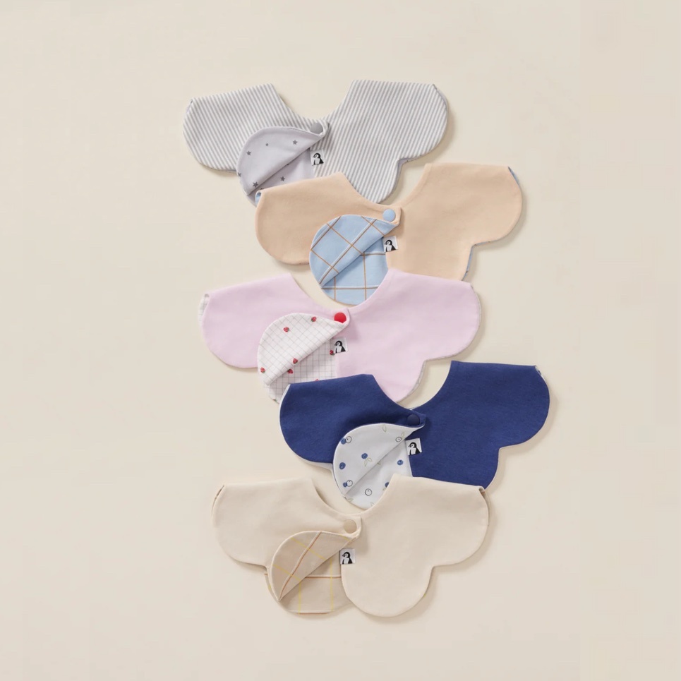 Konny 雙面花花口水巾