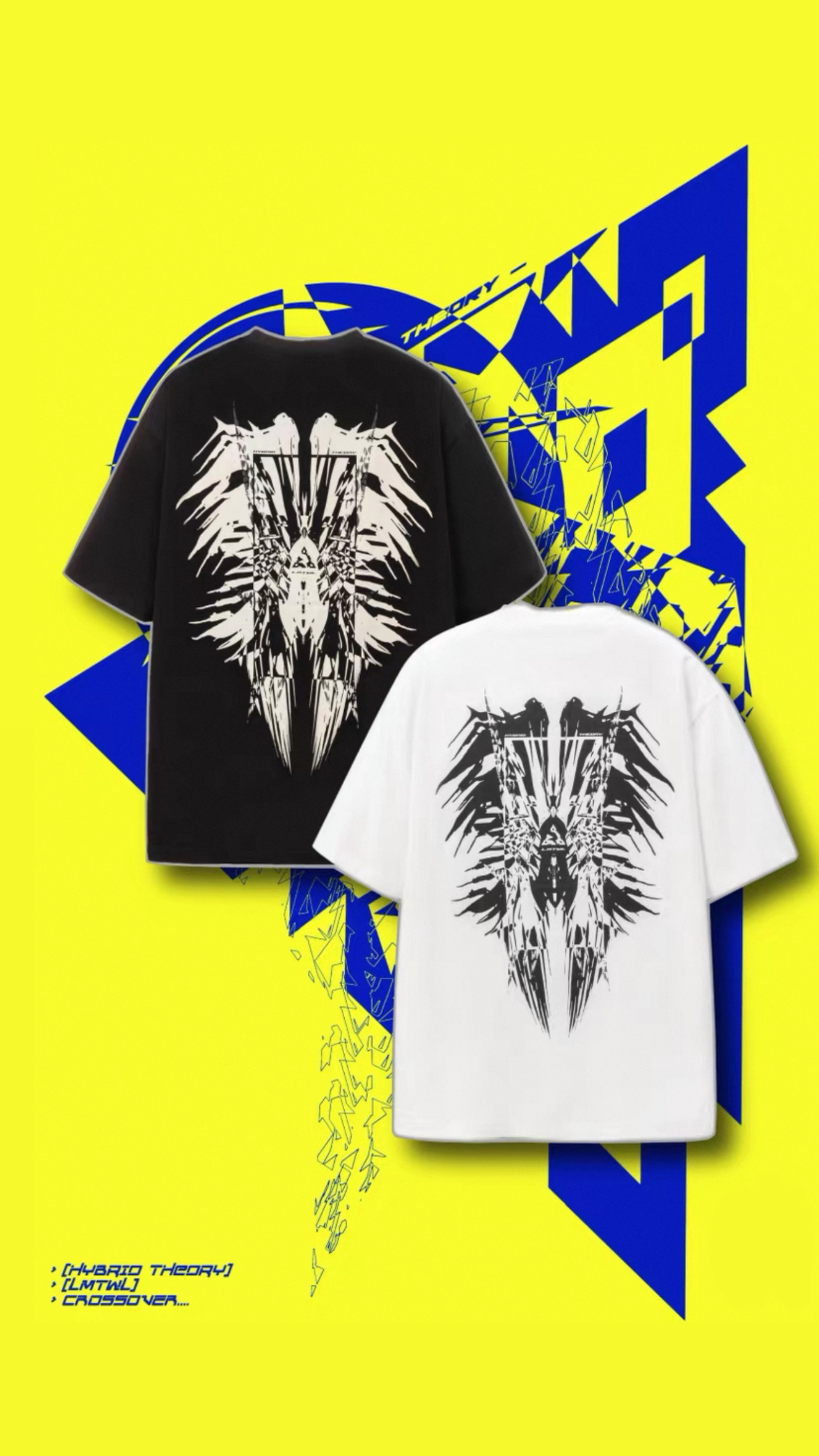 LMTWL X XIAN 「鳳凰」機能賽博龐克幾何圖案印花短袖