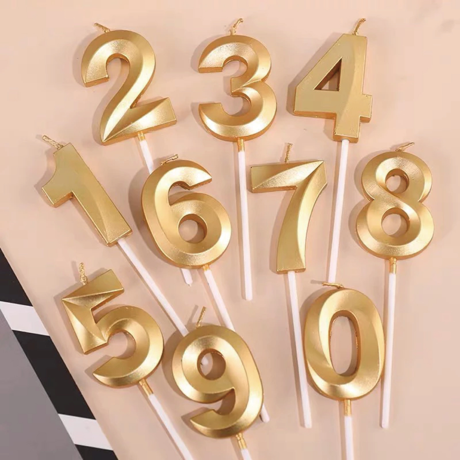 蠟燭系列丨數字蠟燭-3色