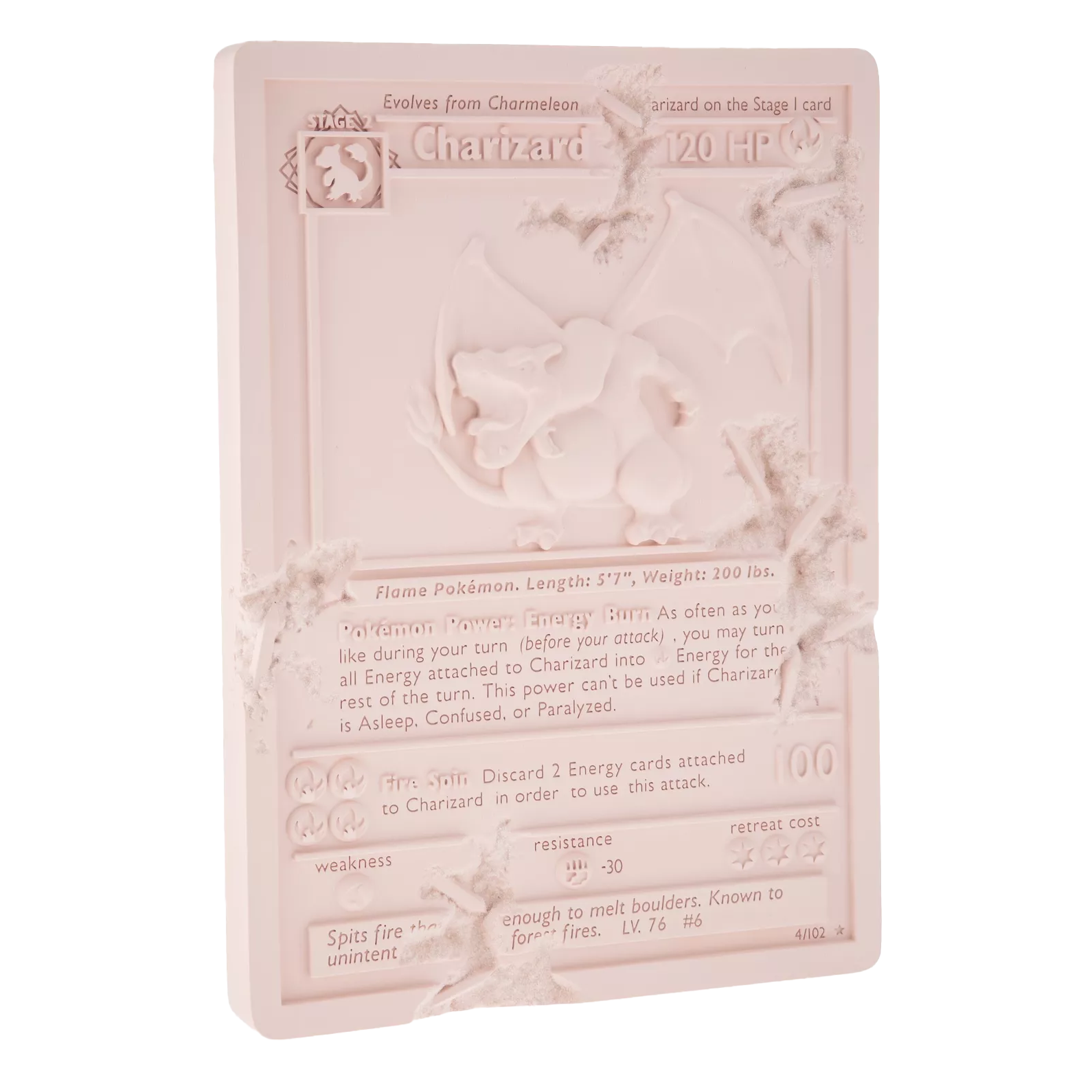 *丹尼爾．阿爾軒 Daniel Arsham - Pink Crystalized Charizard Card*
