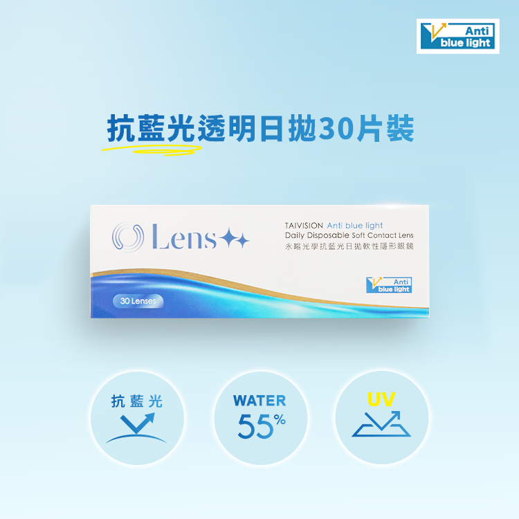 Anti Blue Light Daily Contact Lens