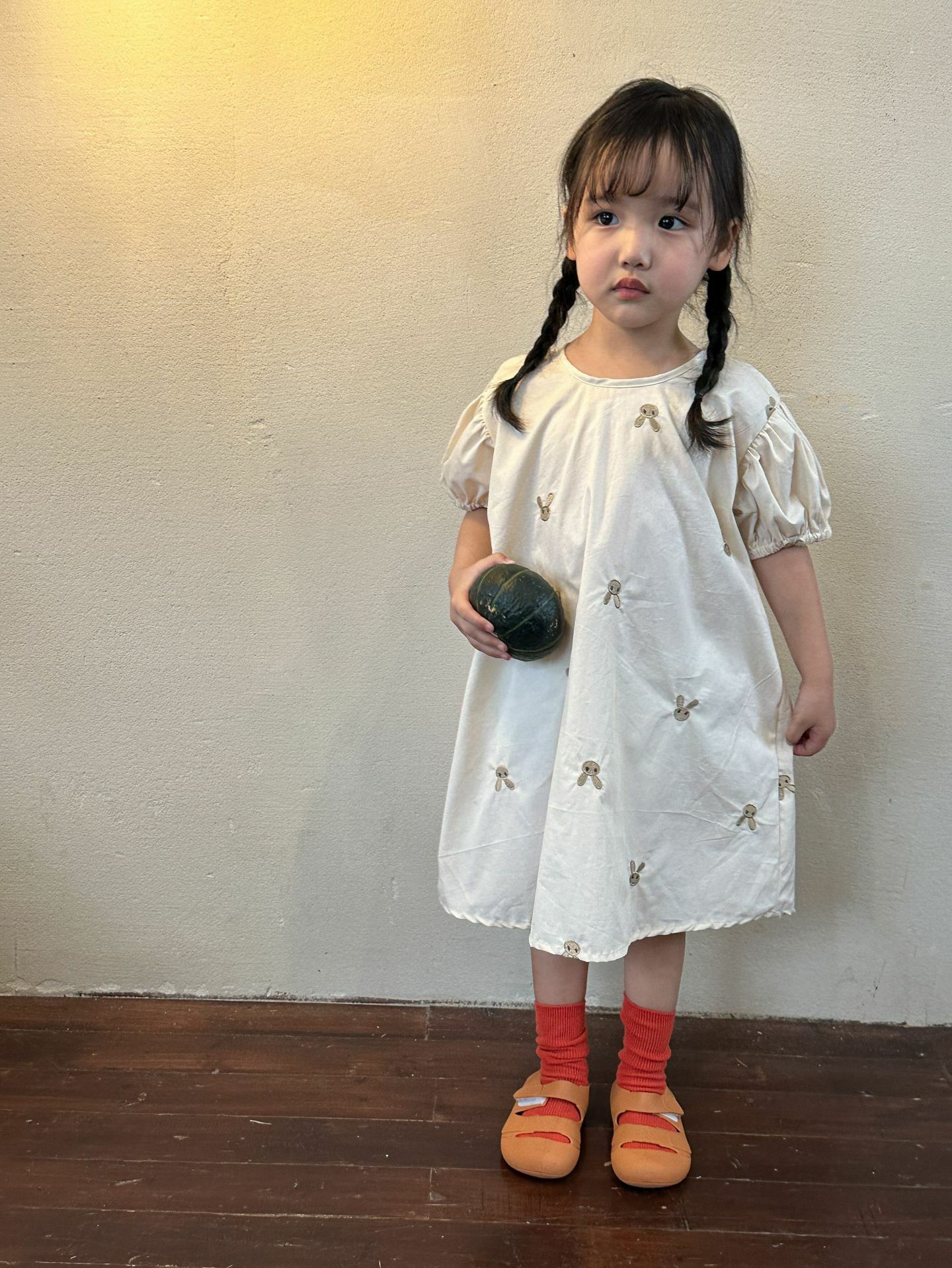 25 夏 小兔子寬版洋裝