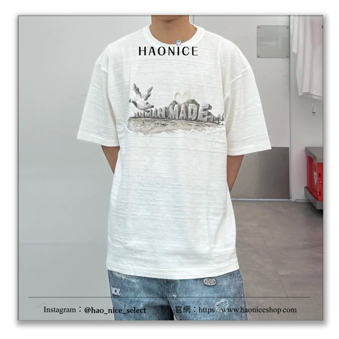 【HAO NICE 】日本🇯🇵潮流 HUMAN MADE 25SS春夏新款 HUMAN MADE GRAPHIC T-SHIRT  胸前火山飛鴨圖案 可愛百搭❤️