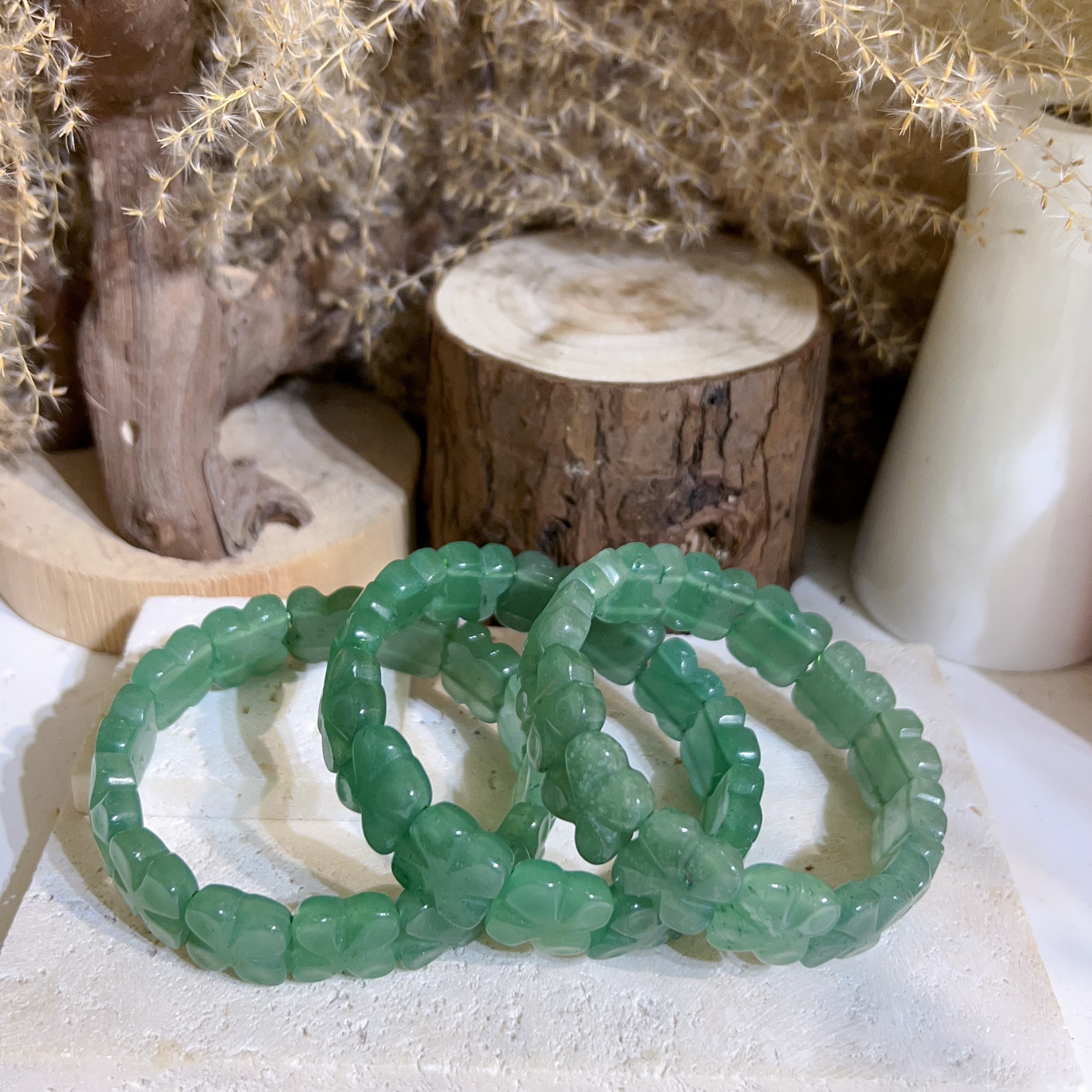 東陵玉四葉草手排 14mm