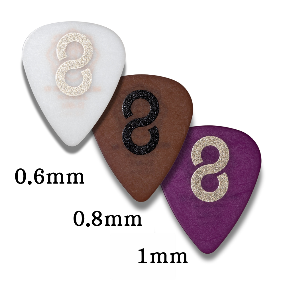 Master 8 D801 - 日本製撥片 奪鋼材質磨砂防滑 淚滴型 彈片 pick 6片裝