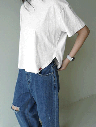 ᴴᴼᵀ ▸▸店長推薦◃◃ 春夏新款/下圓弧短板上衣 MANIFEST正韓🇰🇷