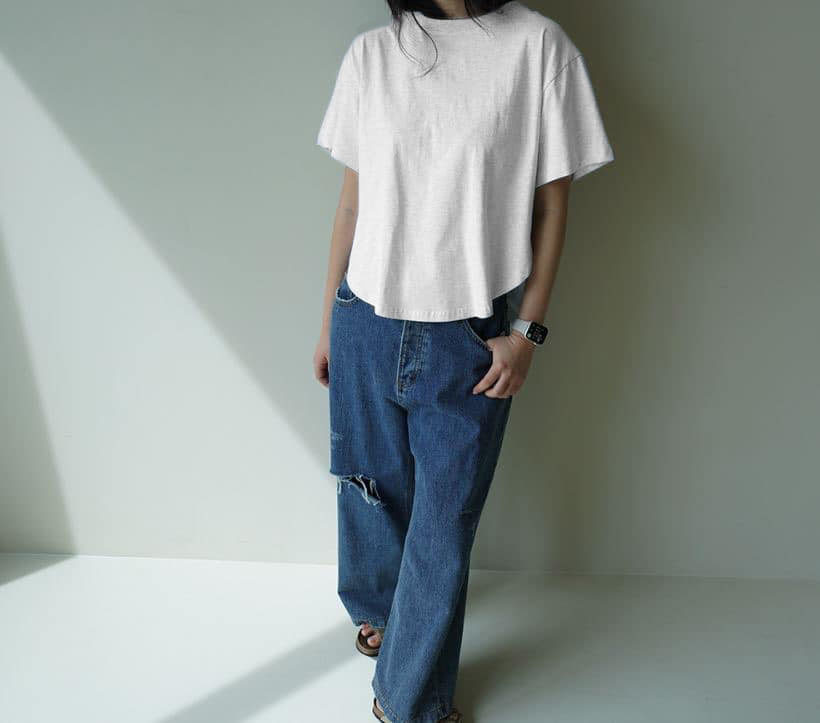 ᴴᴼᵀ ▸▸店長推薦◃◃ 春夏新款/下圓弧短板上衣 MANIFEST正韓🇰🇷